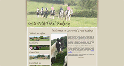 Desktop Screenshot of cotswoldtrailriding.co.uk
